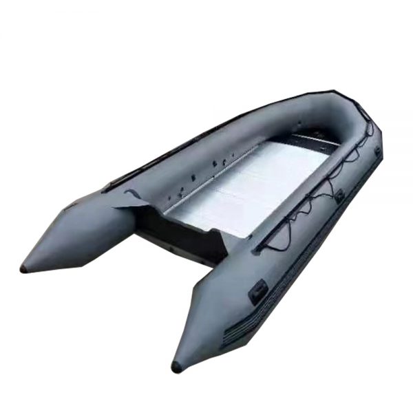 Big inflatable boat with aluminum floor